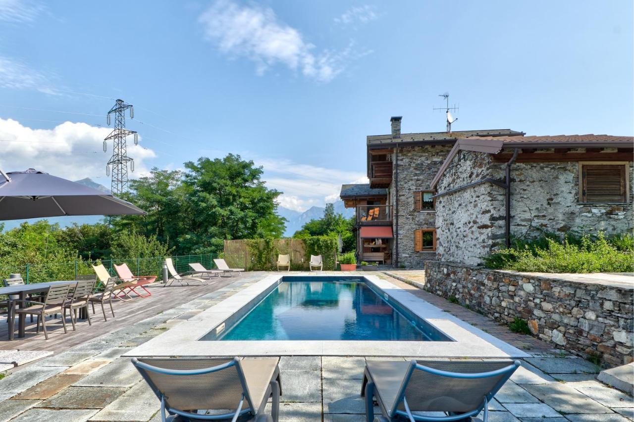 Chalet Con Piscina E Vista Panoramica Colico Buitenkant foto