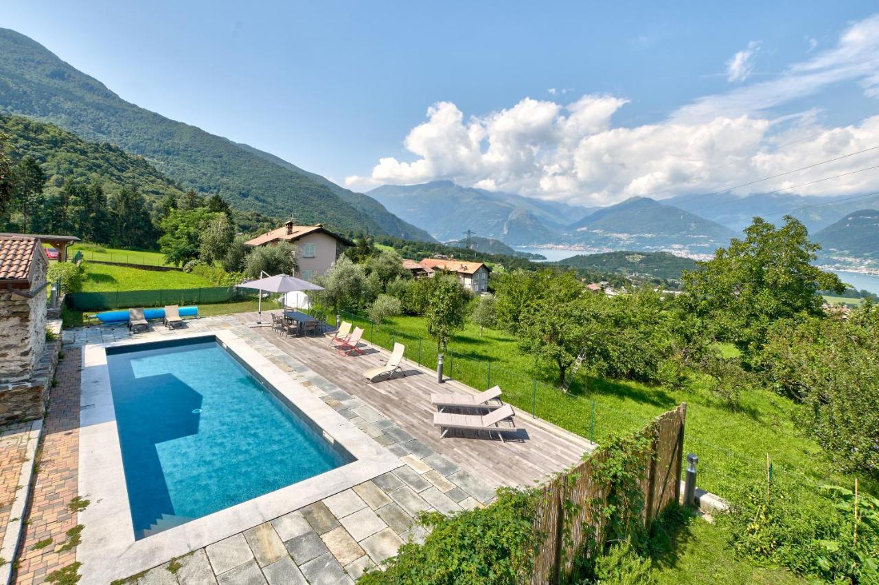 Chalet Con Piscina E Vista Panoramica Colico Buitenkant foto